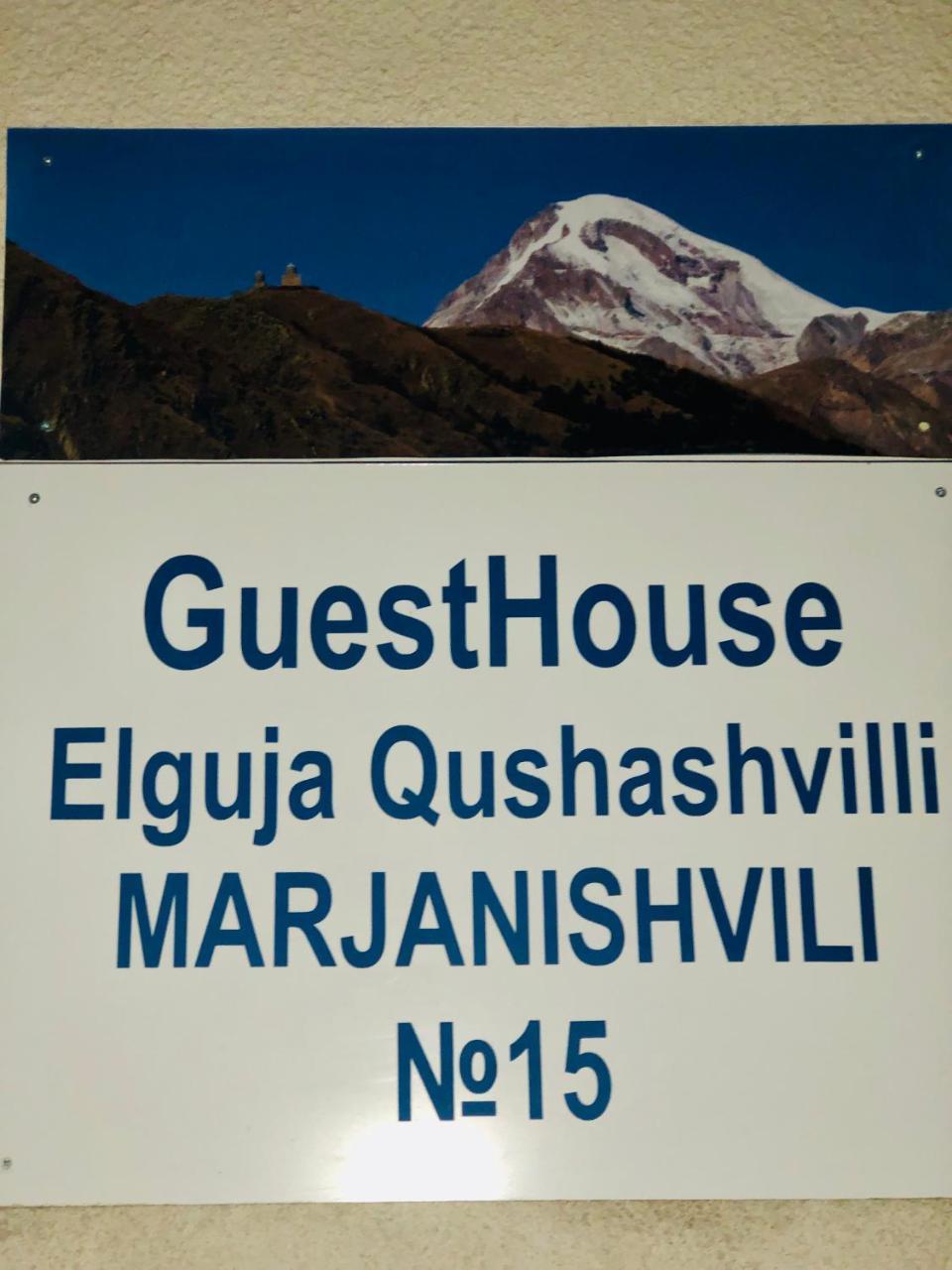 Guest House Elguja Qushashvili Kazbegi Ngoại thất bức ảnh